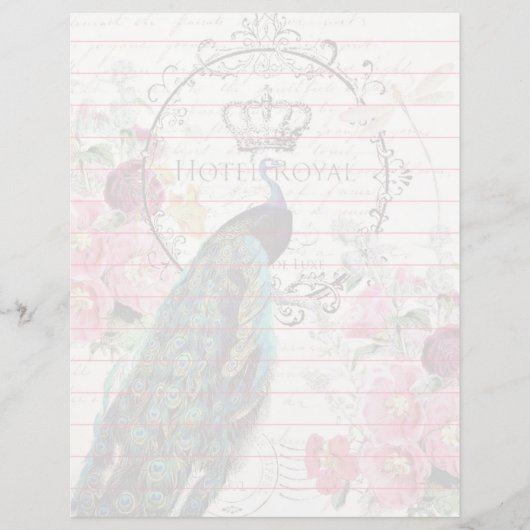 孔雀と春の花 (正面)