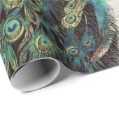 孔雀と春の花 ラッピングペーパー (ロールコーナー)