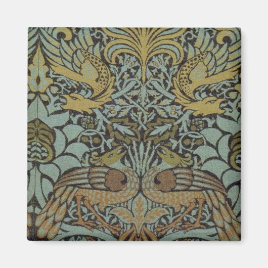 孔雀と竜（ウィリアム・モリス著） マグネット (正面)