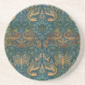 孔雀と竜、1878年ウィリアム・モリス コースター (正面)