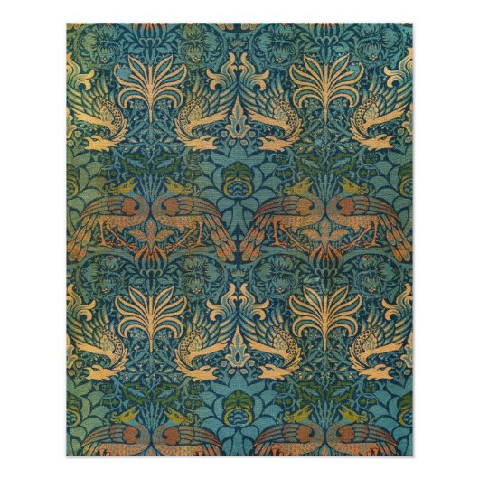 孔雀と竜、1878年ウィリアム・モリス フォトプリント (正面)