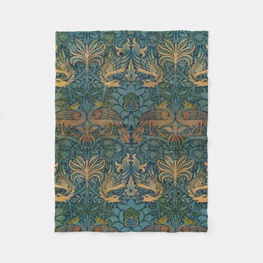 孔雀と竜、1878年ウィリアム・モリス フリースブランケット (正面)