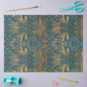 孔雀と竜、1878年ウィリアム・モリス 薄葉紙 (クラフト)