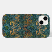 孔雀と竜、1878年ウィリアム・モリス Case-Mate iPhoneケース (裏面 (横))