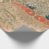 孔雀と竜（1878年）ウィリアム・モリス ラッピングペーパー (角)