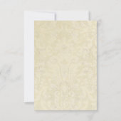 孔雀と羽フォーマルDIY折り畳みテントカード 招待状 (裏面)