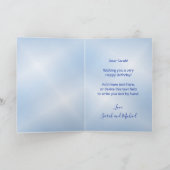 孔雀と花 カード (内部)