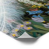 孔雀と藤byジェシー・アームズ・ボトケ ポスター (角)