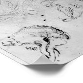 孔雀と6匹のサル ポスター (角)