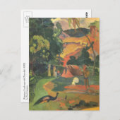 『孔雀のある風景』（こうちょうのあるふうけい、英: Landscape with Peacocks） ポストカード (正面/裏面)