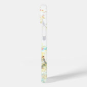 孔雀のかわいらしパステルホワイトとして Case-Mate iPhoneケース (裏面 / 左)