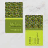 孔雀のすばらしい名刺 名刺 (正面/裏面)