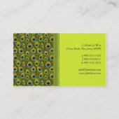 孔雀のすばらしい名刺 名刺 (裏面)