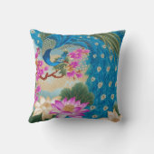 孔雀のはす クッション (裏面)