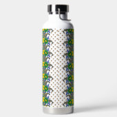 孔雀のような模様の写真 ウォーターボトル (左面)