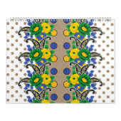 孔雀のような模様の写真 カレンダー (カバー)