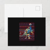 孔雀のクリスマスライトがついたダサいセーターが好きな人 ポストカード (正面/裏面)