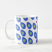 孔雀のコーヒー・マグ コーヒーマグカップ (左)