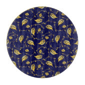 孔雀のサリーパターン カッティングボード (正面)