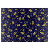 孔雀のサリーパターン カッティングボード (正面)