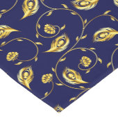 孔雀のサリーパターン ショートテーブルランナー (コーナー)