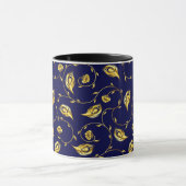 孔雀のサリーパターン マグカップ (中央)