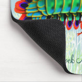 孔雀のシャコ目礁動物のマウスパッド マウスパッド (コーナー)