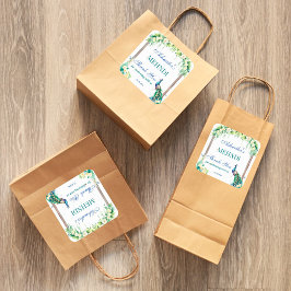 孔雀のジャスミンアーチがインドの結婚式のヘンナを彩る スクエアシール