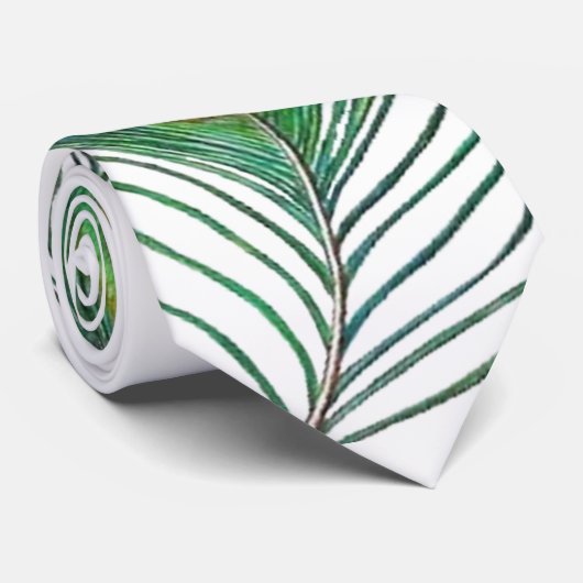 孔雀のタイ ネクタイ (ロール)