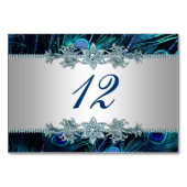 孔雀のテーブルカード テーブルナンバー (裏面)