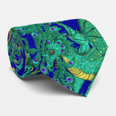 孔雀のドラゴン ネクタイ (ロール)