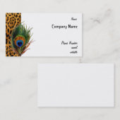 孔雀のヒョウの名刺 名刺 (正面/裏面)