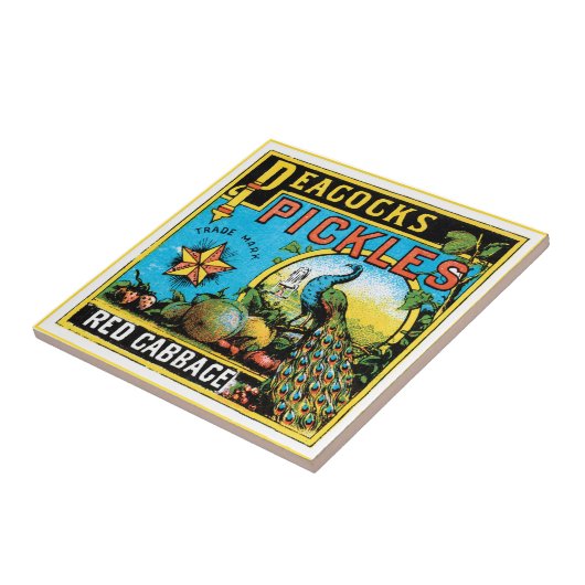 孔雀のピクルス タイル (側面)