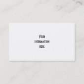 孔雀のフランスのな郵便はがきの名刺 名刺 (裏面)