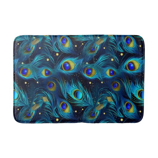 孔雀のプライド バスマット (正面)