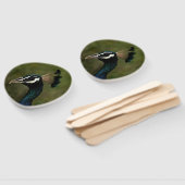 孔雀のプロフィール ハンドファン (組立なし)