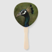 孔雀のプロフィール ハンドファン (裏面)