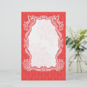 孔雀のボーダー文房具 便箋 (スタンド正面)