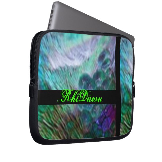 孔雀のラップトップのバッグ ラップトップスリーブ (正面右)