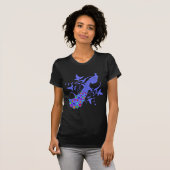 孔雀のヴィンテージのデザイン Tシャツ (正面フル)