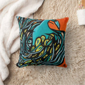 孔雀の上昇の枕 クッション (ブランケット)