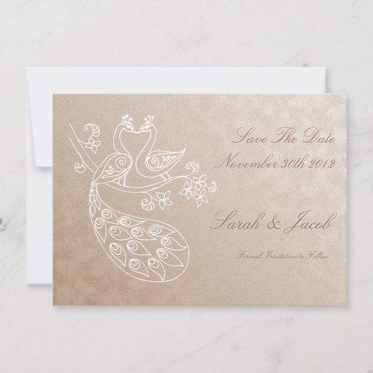 孔雀の保存日付、Alpanaのスタイル セーブザデート (正面)