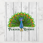 孔雀の保護区 ワインラベル (シングルラベル)