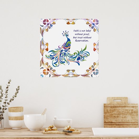 孔雀の信仰はポスター ポスター (キッチン)