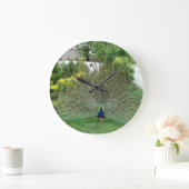 孔雀の円形の(大きい)柱時計 ラージ壁時計 (ホーム)