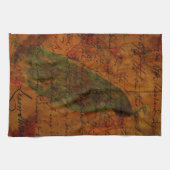 孔雀の叫び キッチンタオル (横)