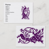 孔雀の名刺 名刺 (正面/裏面)