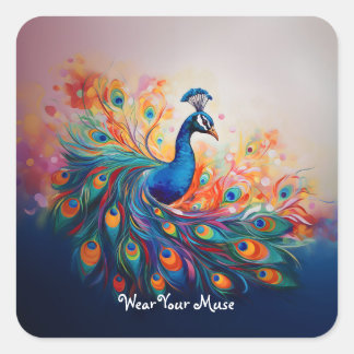 孔雀の壮麗 スクエアシール