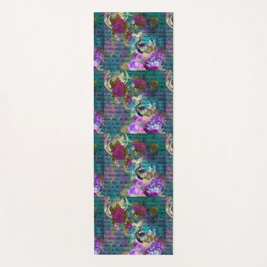 孔雀の変質 ヨガマット (正面)