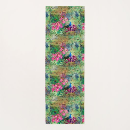 孔雀の変質 ヨガマット (裏面)